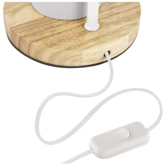 Asztali lámpa POPPY 1xE27/25W/230V fehér