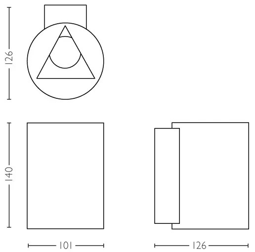 Philips 17357/47/P0 - LED Kültéri fali lámpa BUXUS 2xLED/4,5W IP44