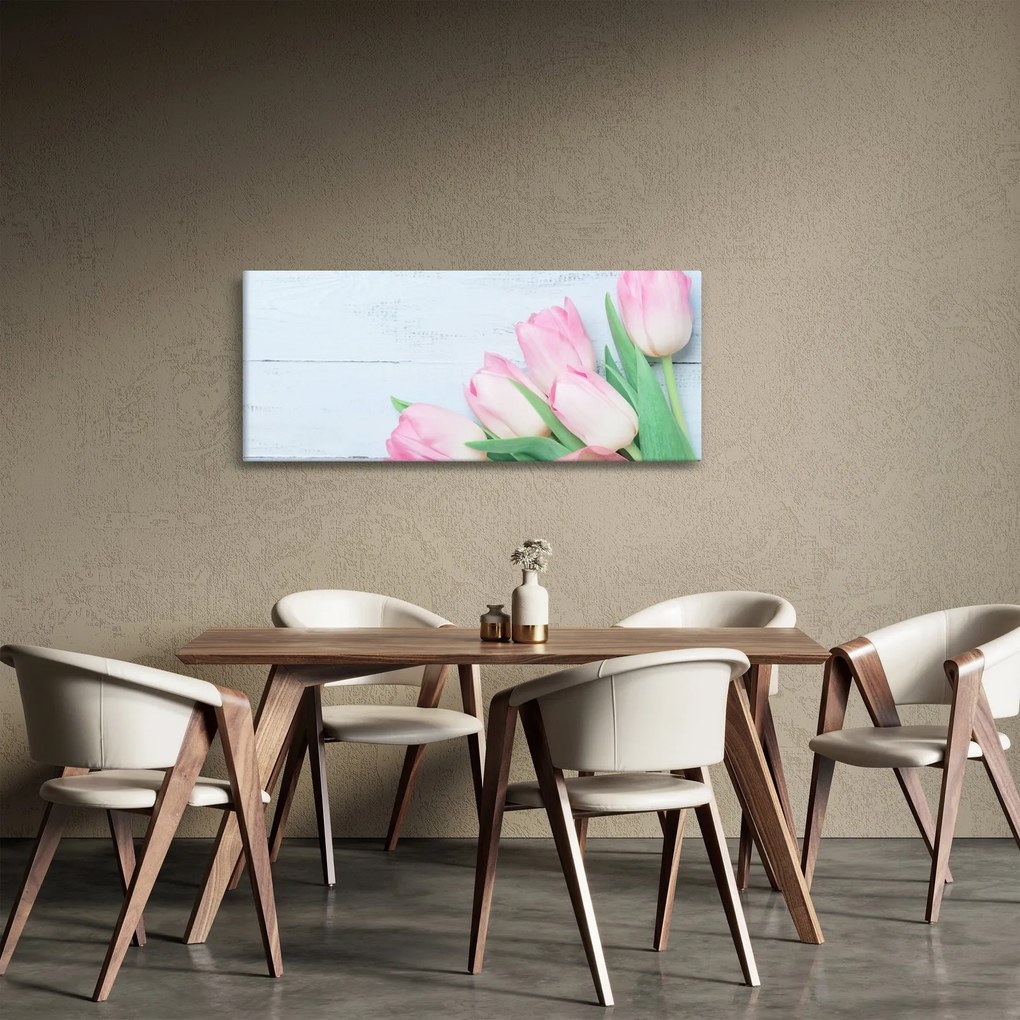 Kép - tulipán csokor (120x50 cm)