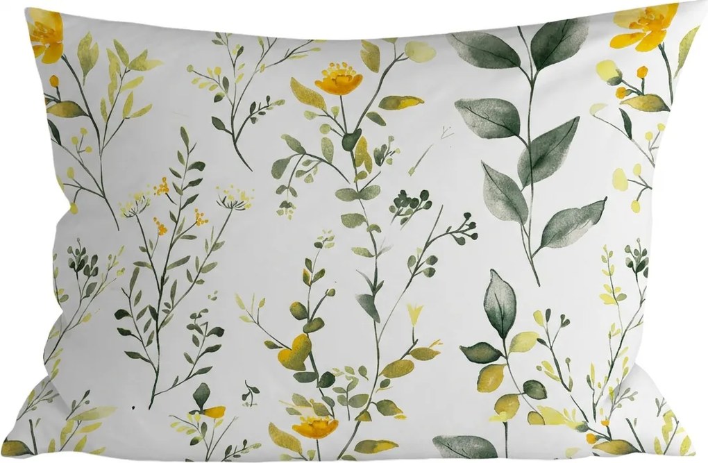 Mikroszálas párnahuzat CITRUS GARDEN 70x90 cm, fehér