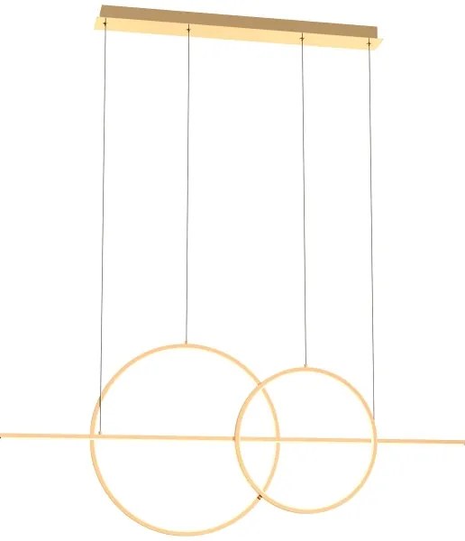 Zuma Line MD7358-2A-3GT - CHOLET LED csillár 34W/230V arany színben