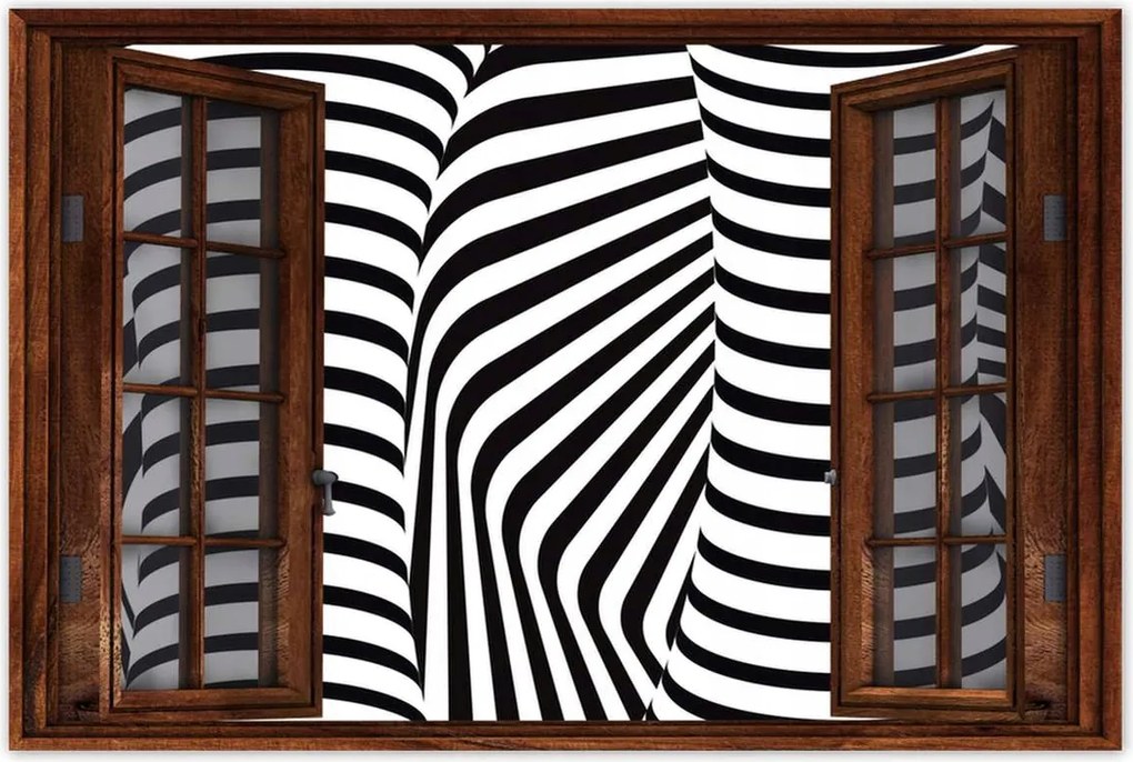 Poszterek 60x40 Absztrakt fekete-fehér