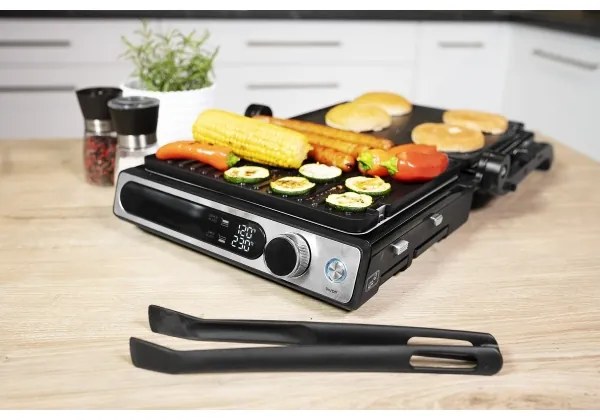 Concept ge3500 - Kontaktgrill mit Temperatursensor 2000W/230V schwarz