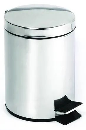 Rozsdamentes acél szemetes 30x45 cm, ezüst