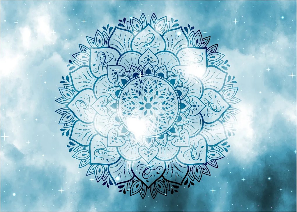 Kép - mennyei mandala (üvegen) (70x50 cm)