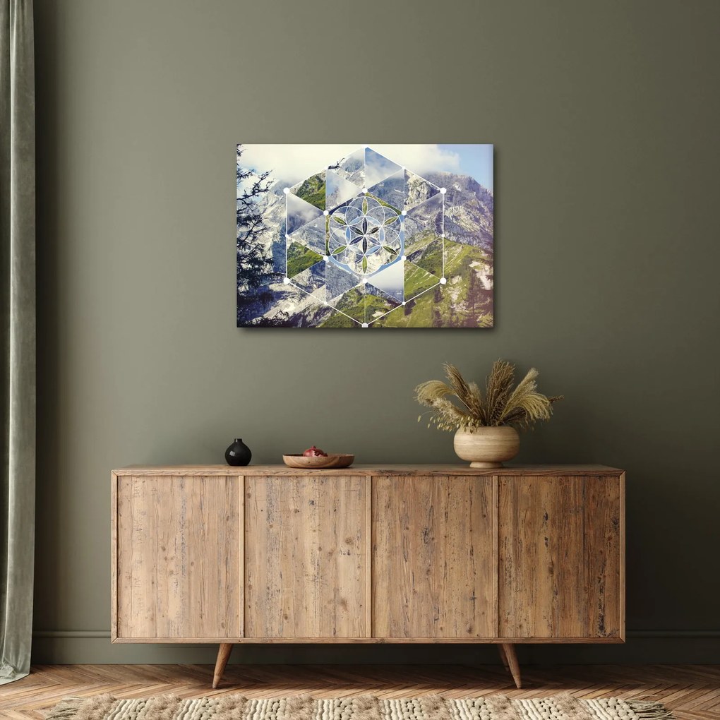 Kép - Geometriai ábra (70x50 cm)