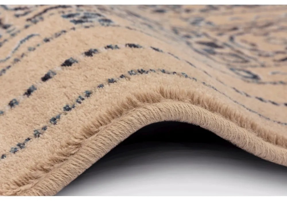 Bézs gyapjú szőnyeg 133x180 cm Joanne – Agnella