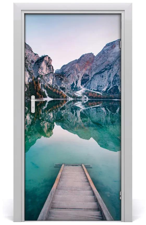Ajtóposzter öntapadós Mountain Lake 75x205 cm