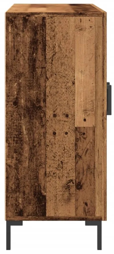 antik fa színű szerelt fa tálalószekrény 90 x 34 x 80 cm