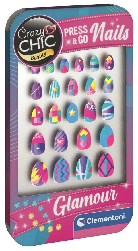 Crazy Chic Glamour műköröm készlet Clementoni