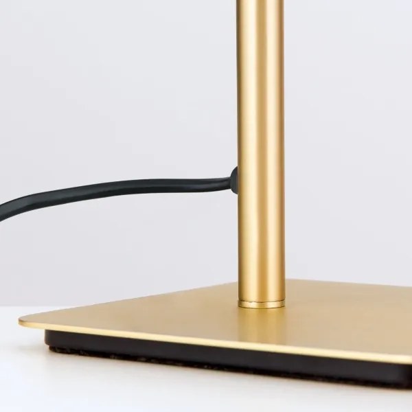 Orion LA 4-1209/1 - Asztali lámpa CARLTON 1xE27/40W/230V fehér/arany