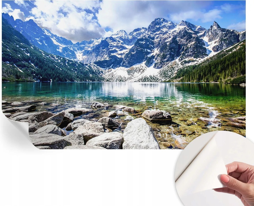 Öntapadós Dekoratív Fotótapéta Hálószobába Hegyi tájkép 416x254 cm