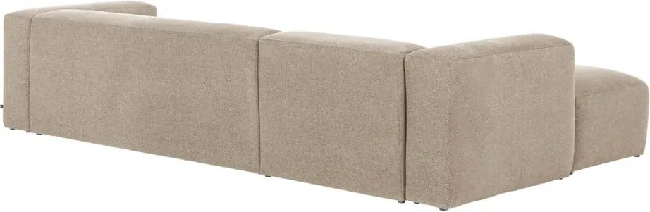 Bézs sarokkanapé (bal oldali) Blok – Kave Home