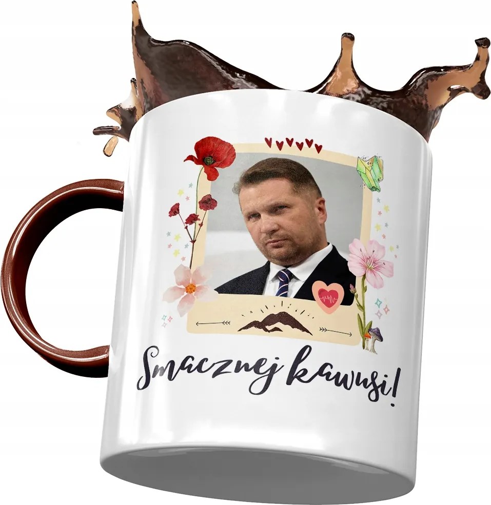 Bordó-fekete Bögre Ajándék Nyomtatott Fotóval