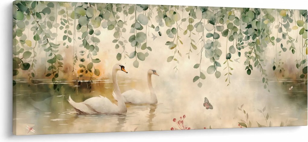 Kép - Tó, akvarell (120x50 cm)