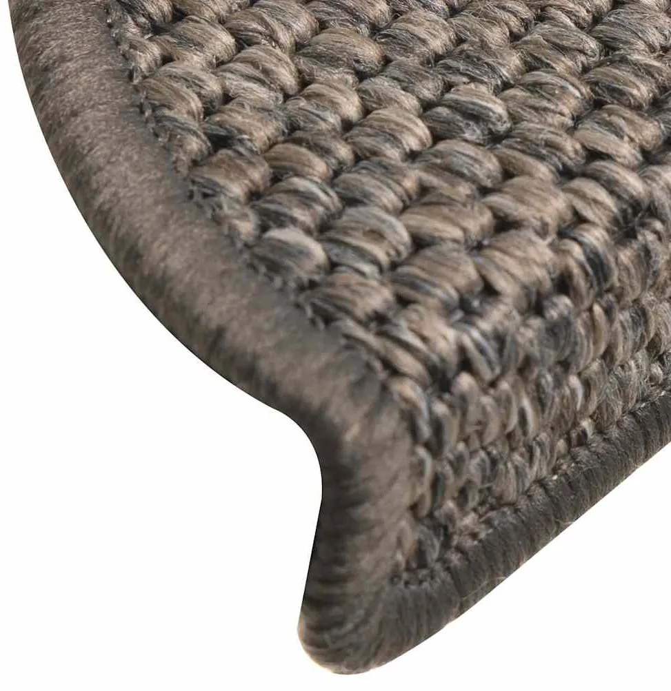 30 db lépcsőszőnyegek öntapadós szizál kinézetű 56x17x3 cm