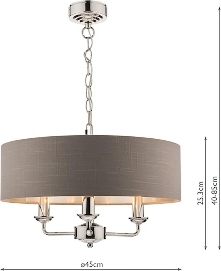 Laura Ashley Sorrento 3688867-Q Csillár 3x40W/E14 IP20