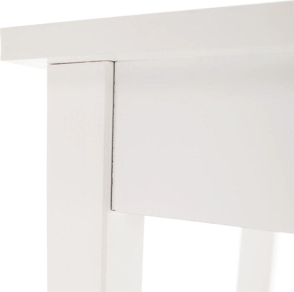 Konzolasztal, fehér, AMYNTAS