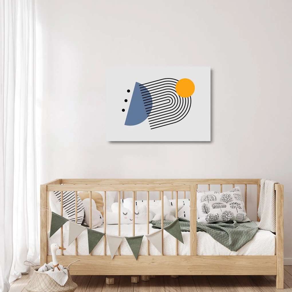 Üveg kép - Minimalista absztrakció N⁰2 (70x50 cm)