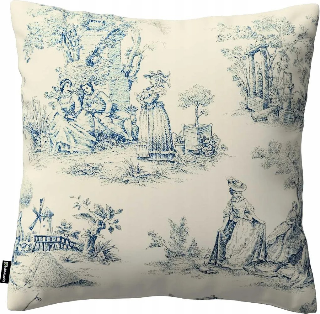 Dekoria Párnahuzat ekrü háttér, kék figurák