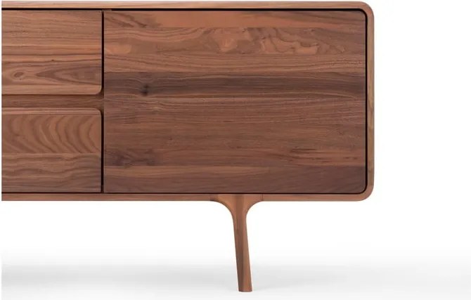 Barna diófa TV-állvány 180x65x45 cm Fawn – Gazzda