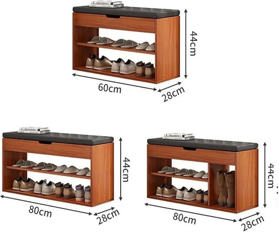 Cipősszekrény 62 x 26 x 72 cm BC CS08-1