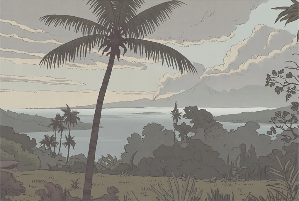 Stílusos Dekoratív Fotótapéta Flizelin Egzotikus tájkép 104x70 Ragasztó