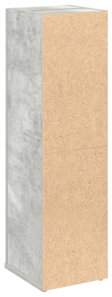 betonszürke fürdőszobaszekrény tekercstartóval 20,5x22x72 cm