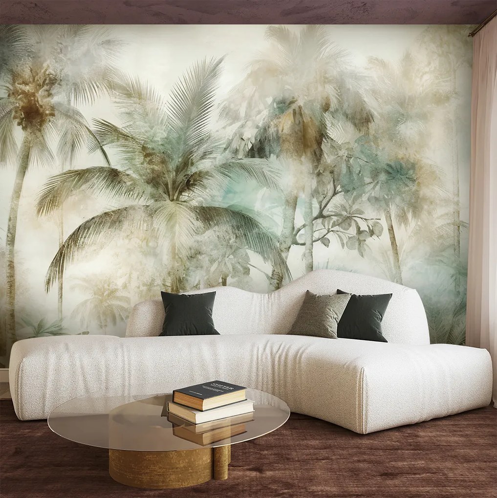 Gario Fotótapéta Vintage trópusi pálmafák Anyag: Vlies, Méret: 100 x 70 cm