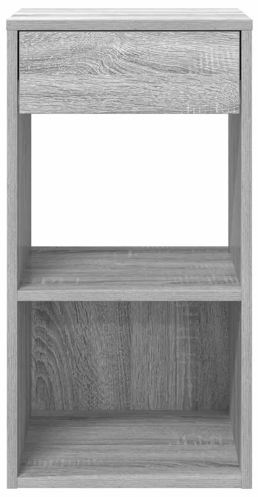 éjjeliszekrények fiókos 2 db szürke sonoma 35x34x66,5 cm