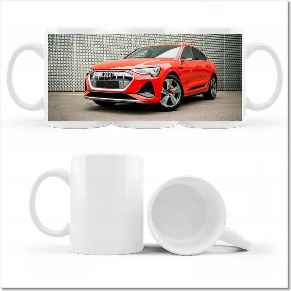 Fotó bögre piros Audi e-tron