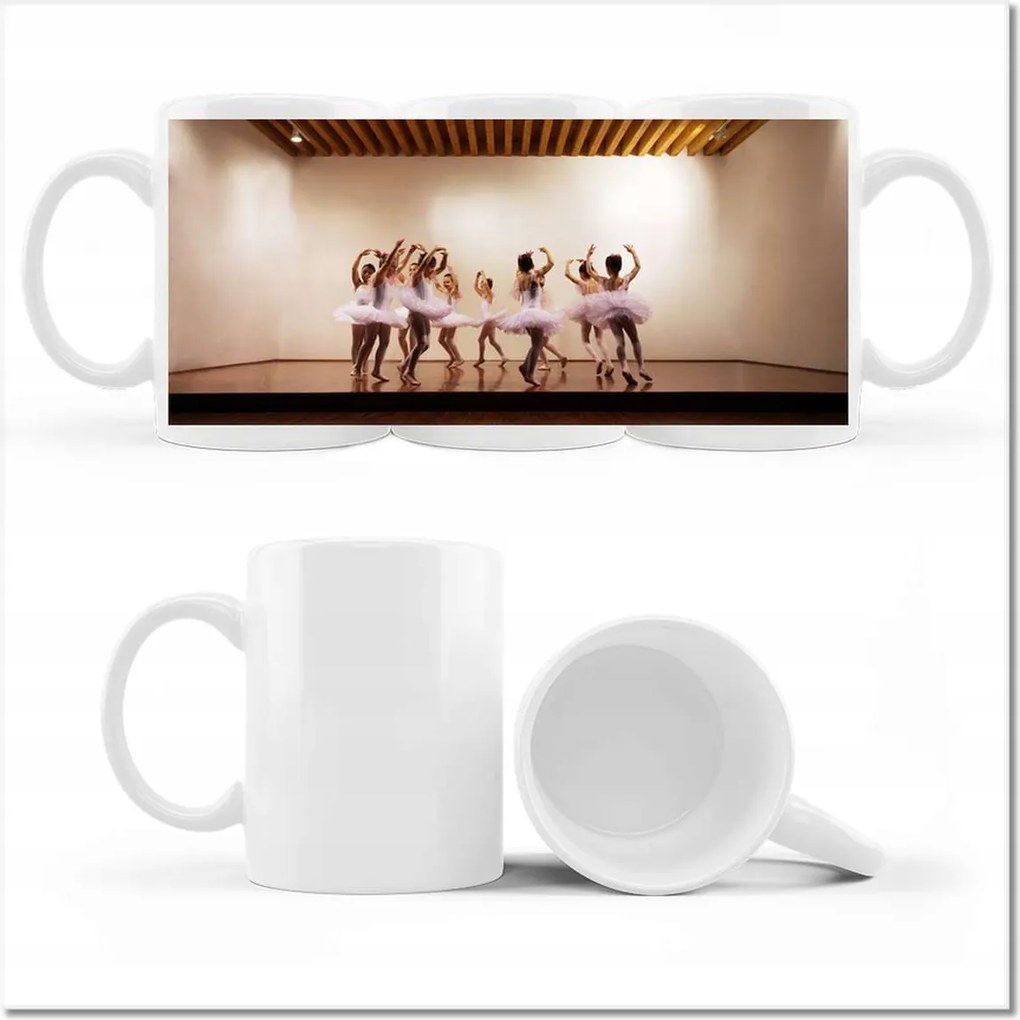 Nyomott mintás bögre Balett balerina tánc