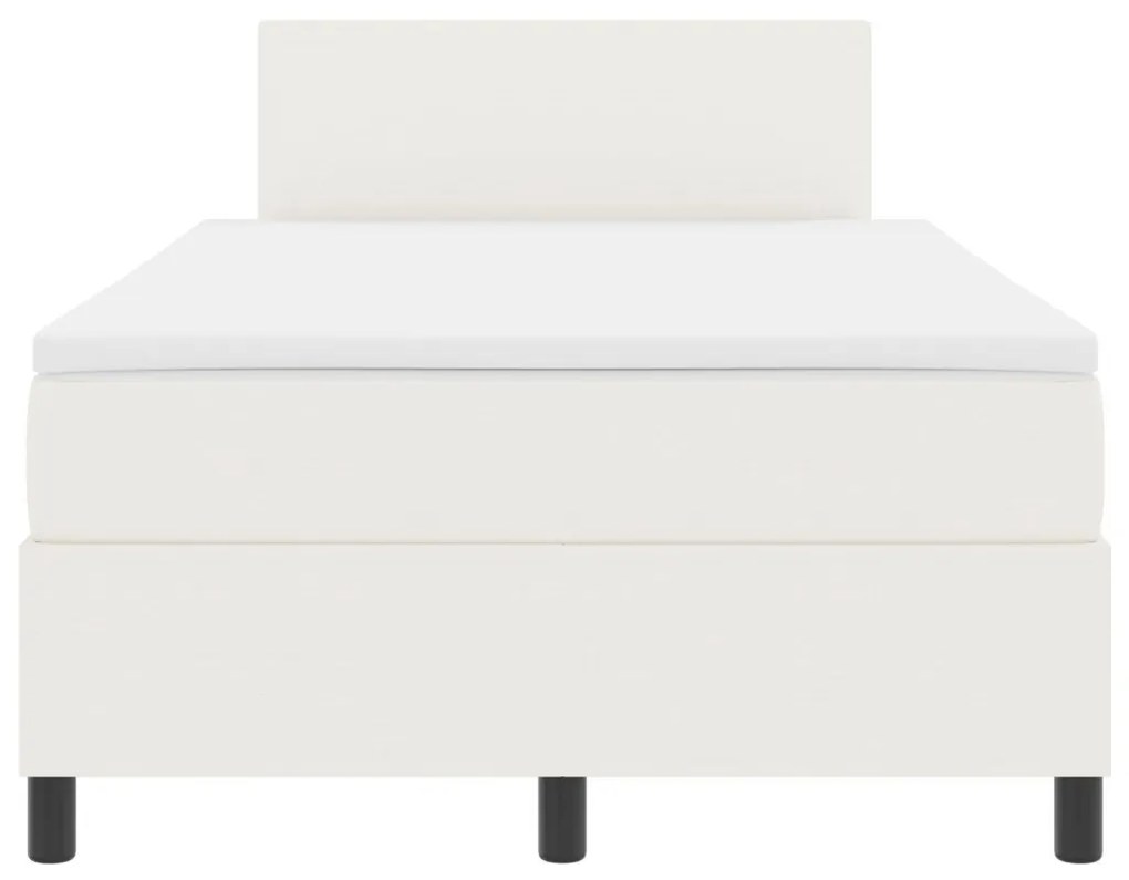 Box Spring Ágy Matracc Krém 120x200 cm Kordbársony