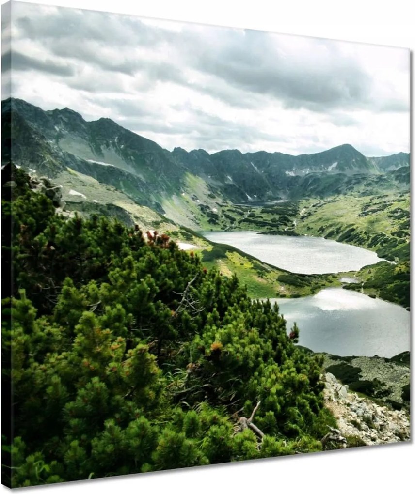 Vászonkép 40x40 Tátra Völgy 5 tó