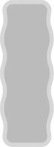 Aror tükör, fehér, 50 cm