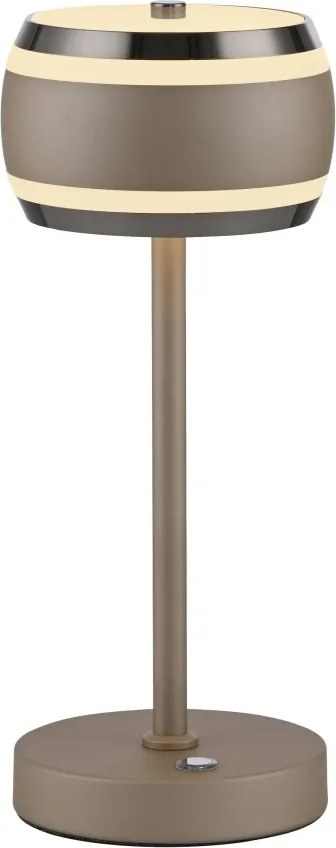 Paul Neuhaus modern asztali lámpa pure falling rings barna króm pln4503-97