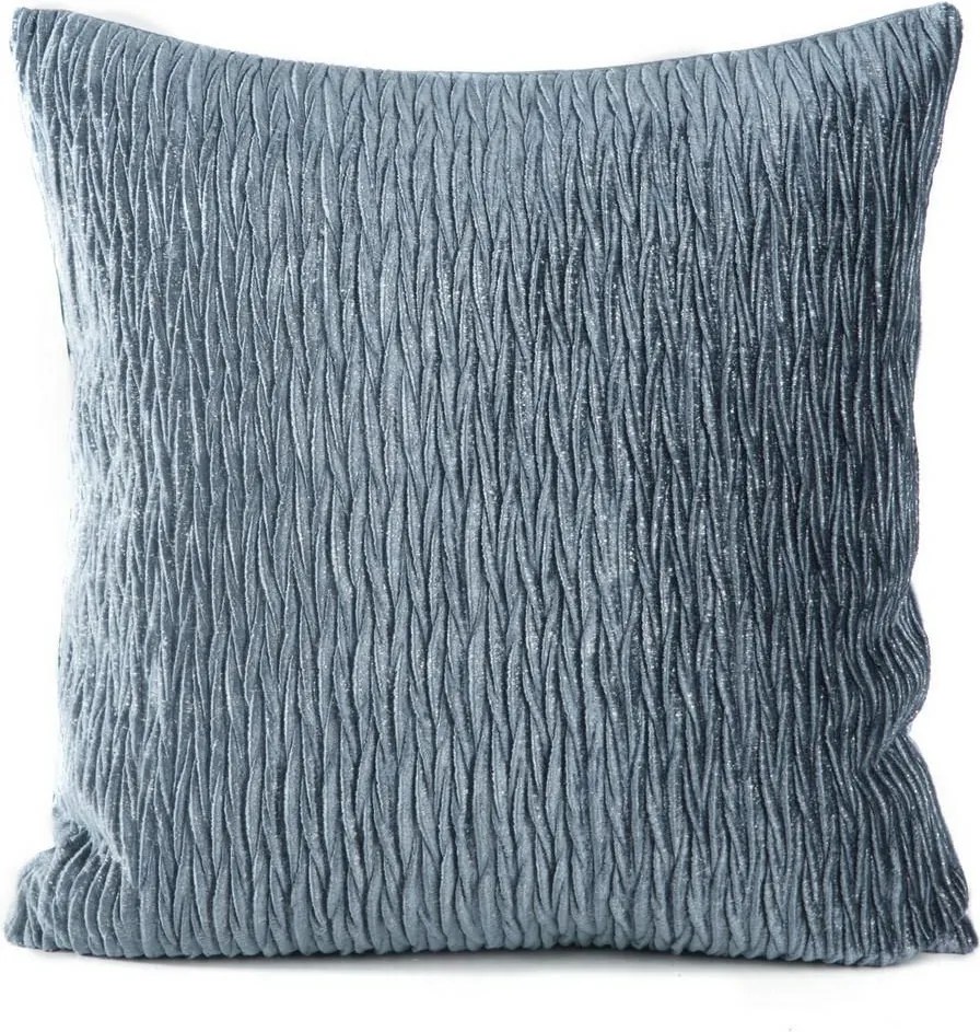 Dekoratív párnahuzat 45x45 cm, acélszürke