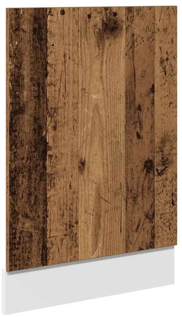 Mosogatógép panel régi fa 45x3x67 cm műszaki fa