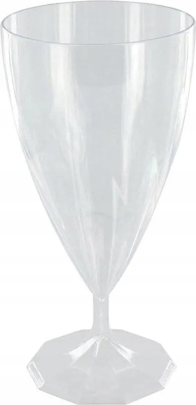 Műanyag borospohár átlátszó 200 ml 6 db szilveszter születésnap