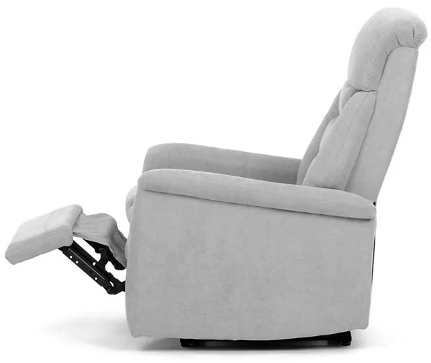 Relax fotel beépített elektromos vezérléssel, szürke szövetkárpittal. TV-925 SIL2