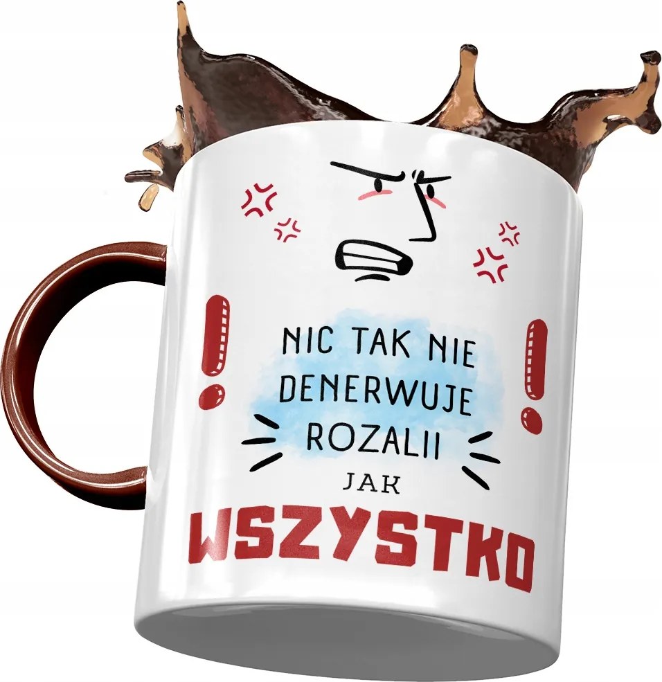 Bordó Bögre Rozália Barátnőnek Ajándék Nyomtatott Fotóval