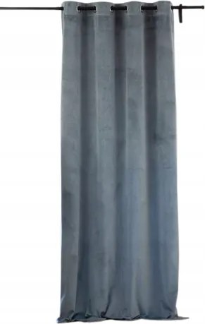 Velúr Szalagfüggöny 140x250 Világosszürke Sötétítő