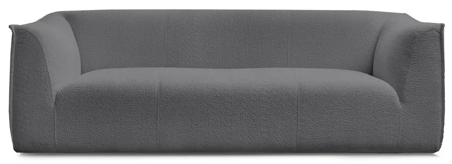 Sötétszürke buklé kanapé 242 cm Giorgia – Bobochic Paris