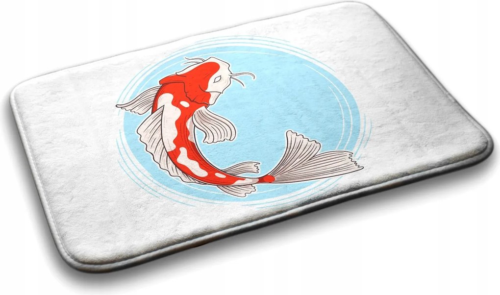 Trendi nedvszívó fürdőszobaszőnyeg Ponty Koi 90x60 cm