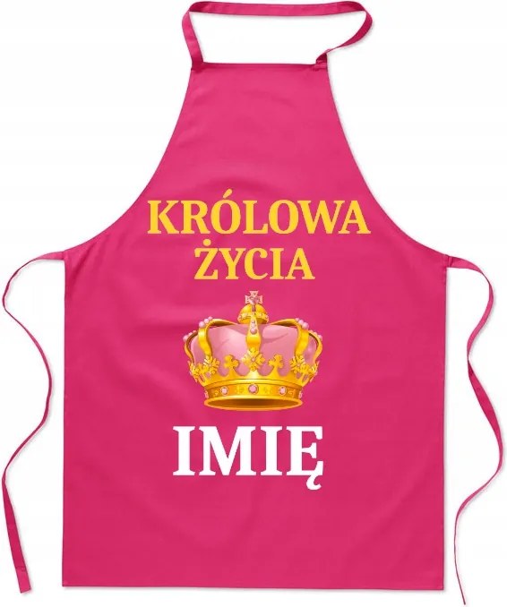 Konyhai kötény Az élet királynője Személyre szabás Divatos Ajándék