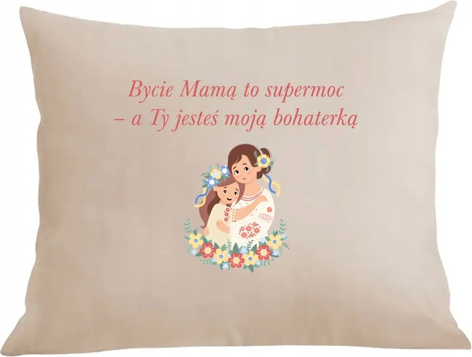 Párna párnahuzat anyukáknak Anyának lenni szupererő, és te vagy a hős