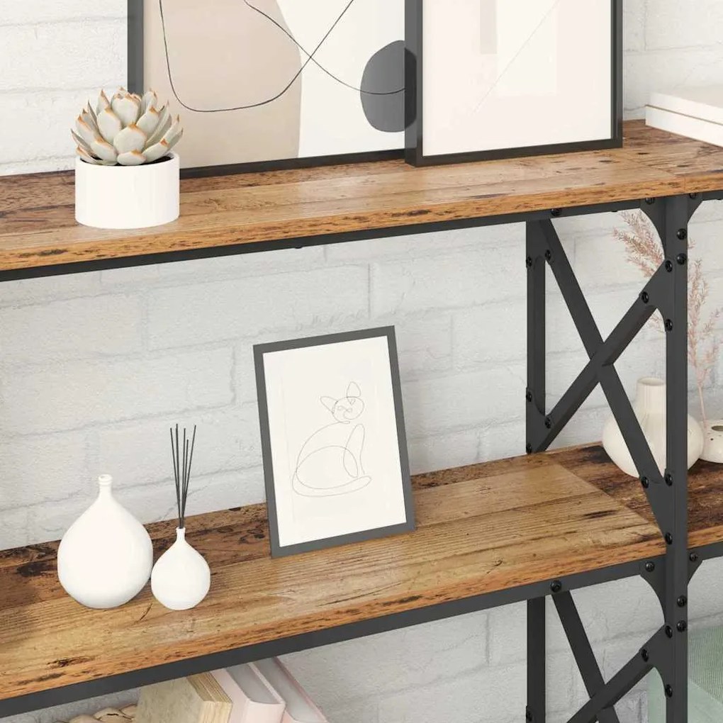 Konzolasztal Régi fa 156 x 28 x 80,5 cm Faanyag