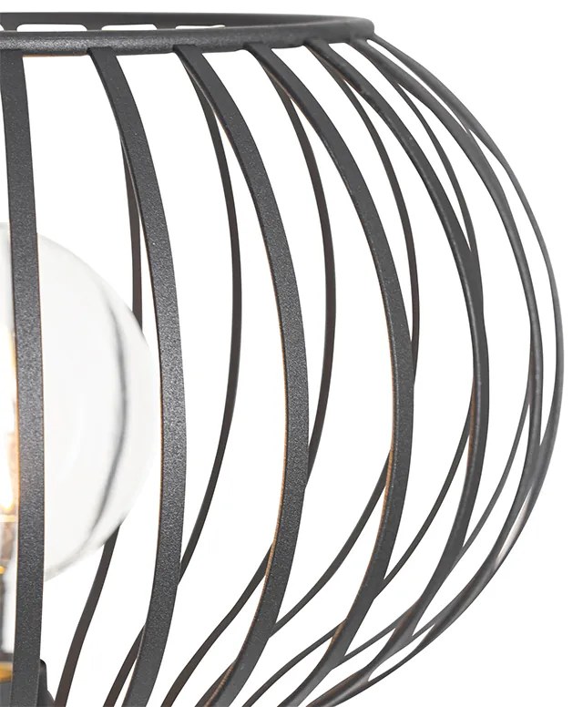 Modern állólámpa fekete - Saffira