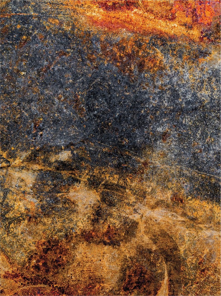 Tapéta Rozsda Fém Loft Vintage Industrial Szürke Barna 184x254 vinil +ragasztó