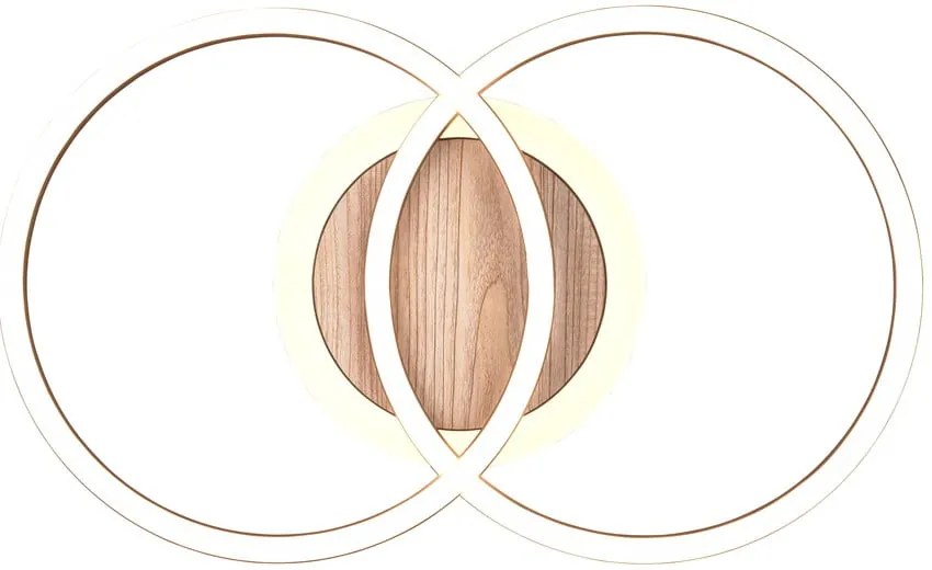 Fekete-barna LED szabályozható mennyezeti lámpa 28x46 cm Giro – Trio